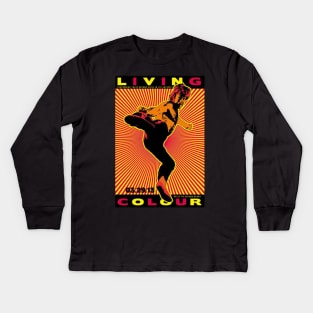 LIVING COLOUR MERCH VTG Kids Long Sleeve T-Shirt